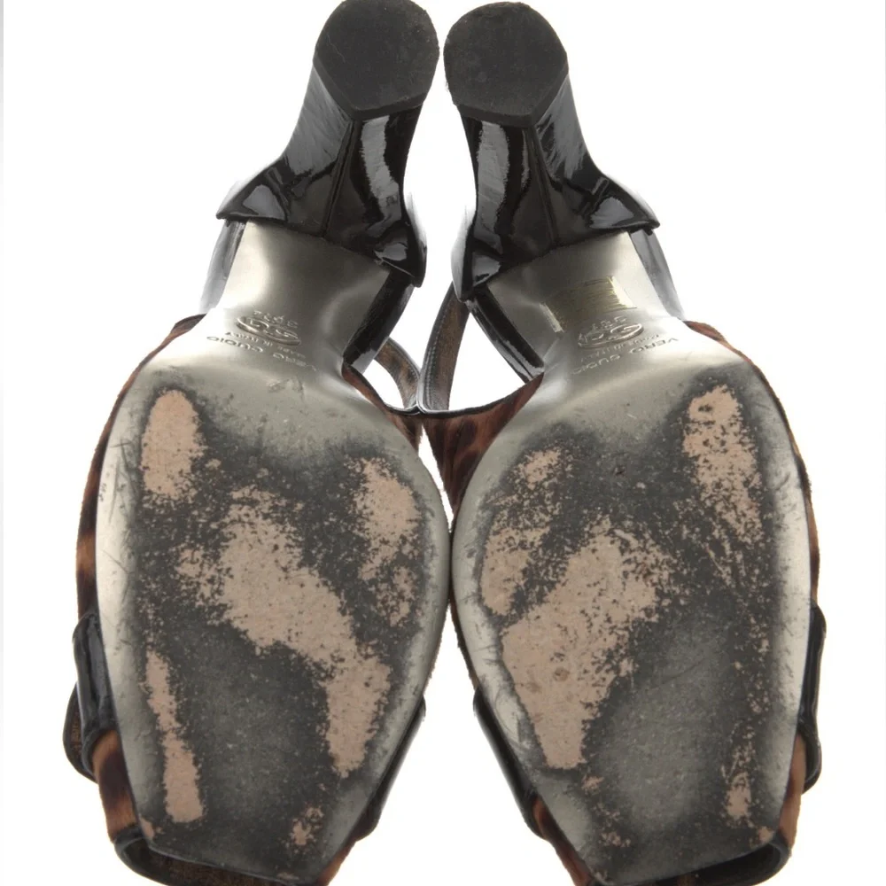 DOLCE AND GABBANA ponyhair slingback leopard pumps (Authentic pre-loved) - Picture 5 of 5